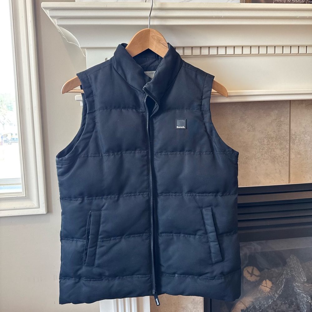 Classic Black Bench Puffer Vest